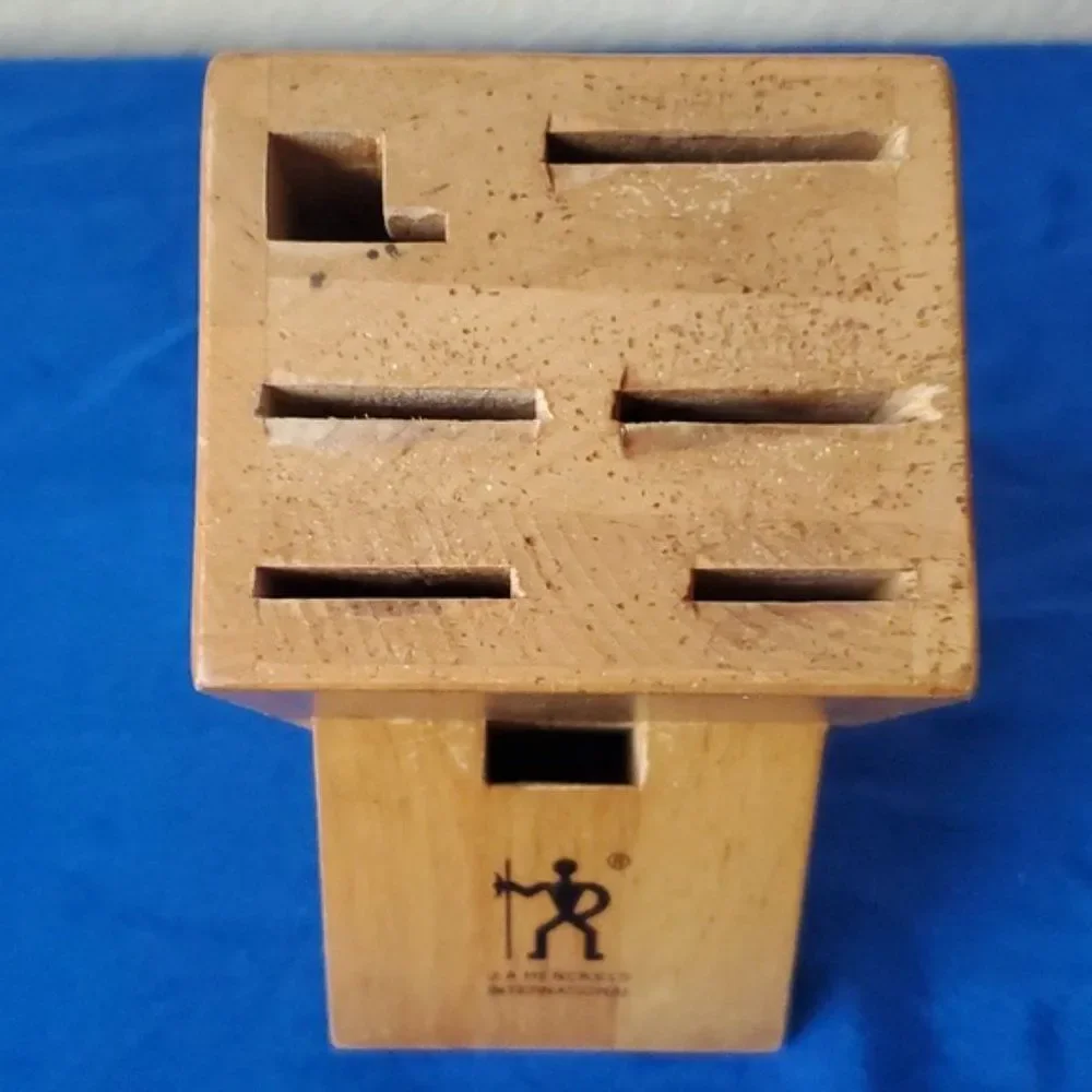 JA Henckels International Forged Premio Birch Wooden Knife Block D-934D EUC
